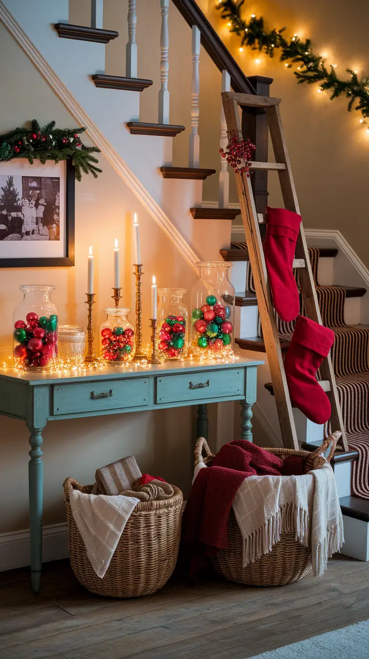 22 Christmas Entryway Ideas 2025: Front Porch, Foyer & Modern Table Decor