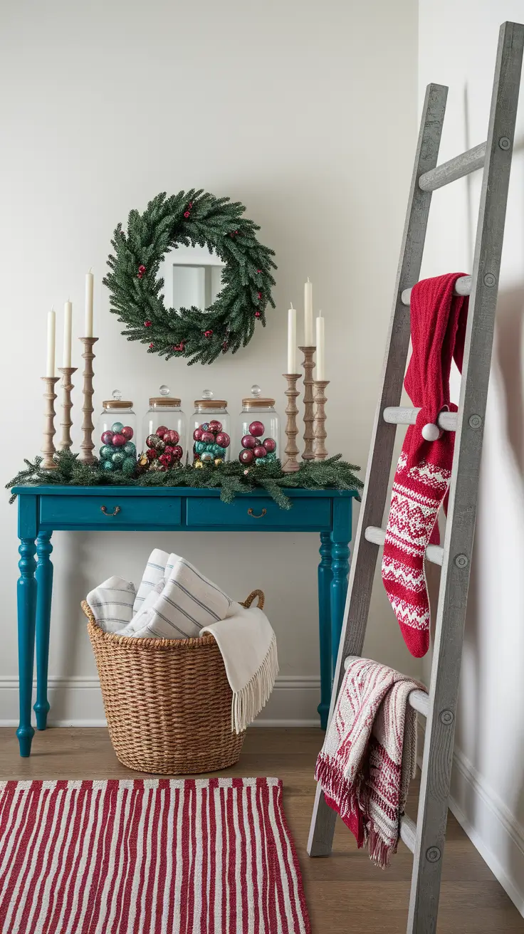 22 Christmas Entryway Ideas 2025: Front Porch, Foyer & Modern Table Decor
