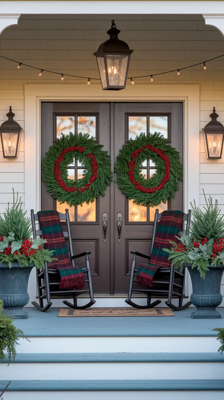 22 Christmas Entryway Ideas 2025: Front Porch, Foyer & Modern Table Decor
