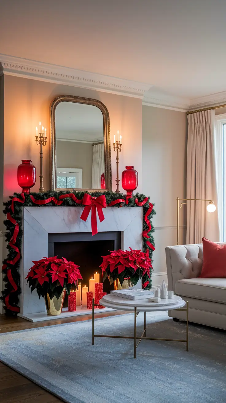 22 Christmas Fireplace Decor Ideas 2025: Cozy and Modern Holiday Inspiration