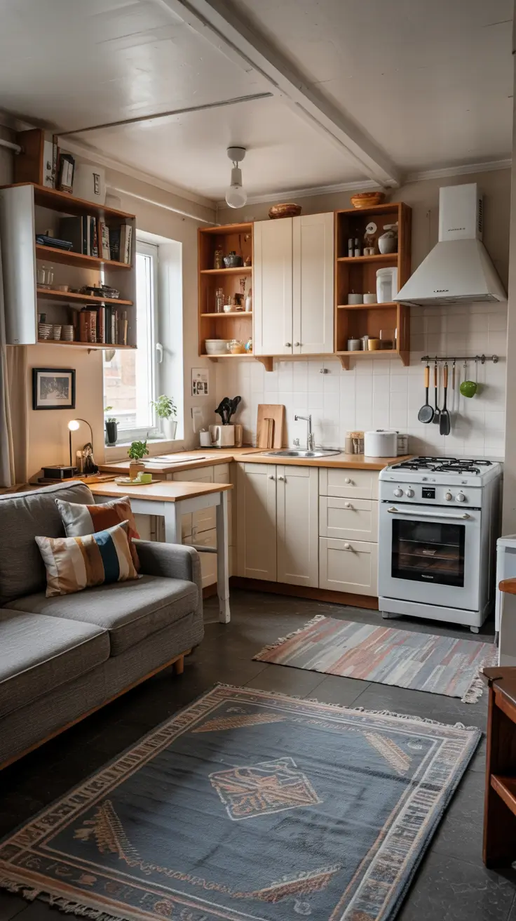 22 Open Kitchen Ideas for Small Spaces 2026: Smart Shelving & Layouts