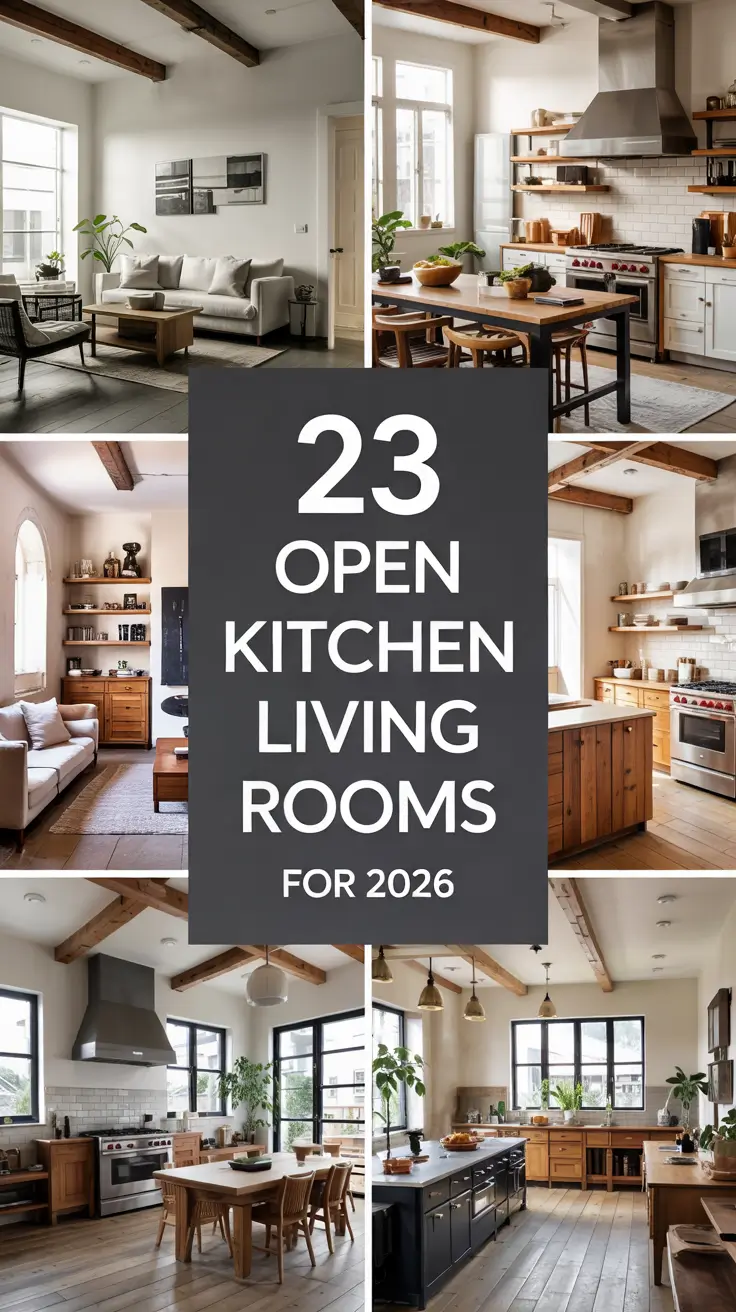 23 Open Kitchen Living Rooms For 2026: Modern Interior Design Ideas For Stylish Homes