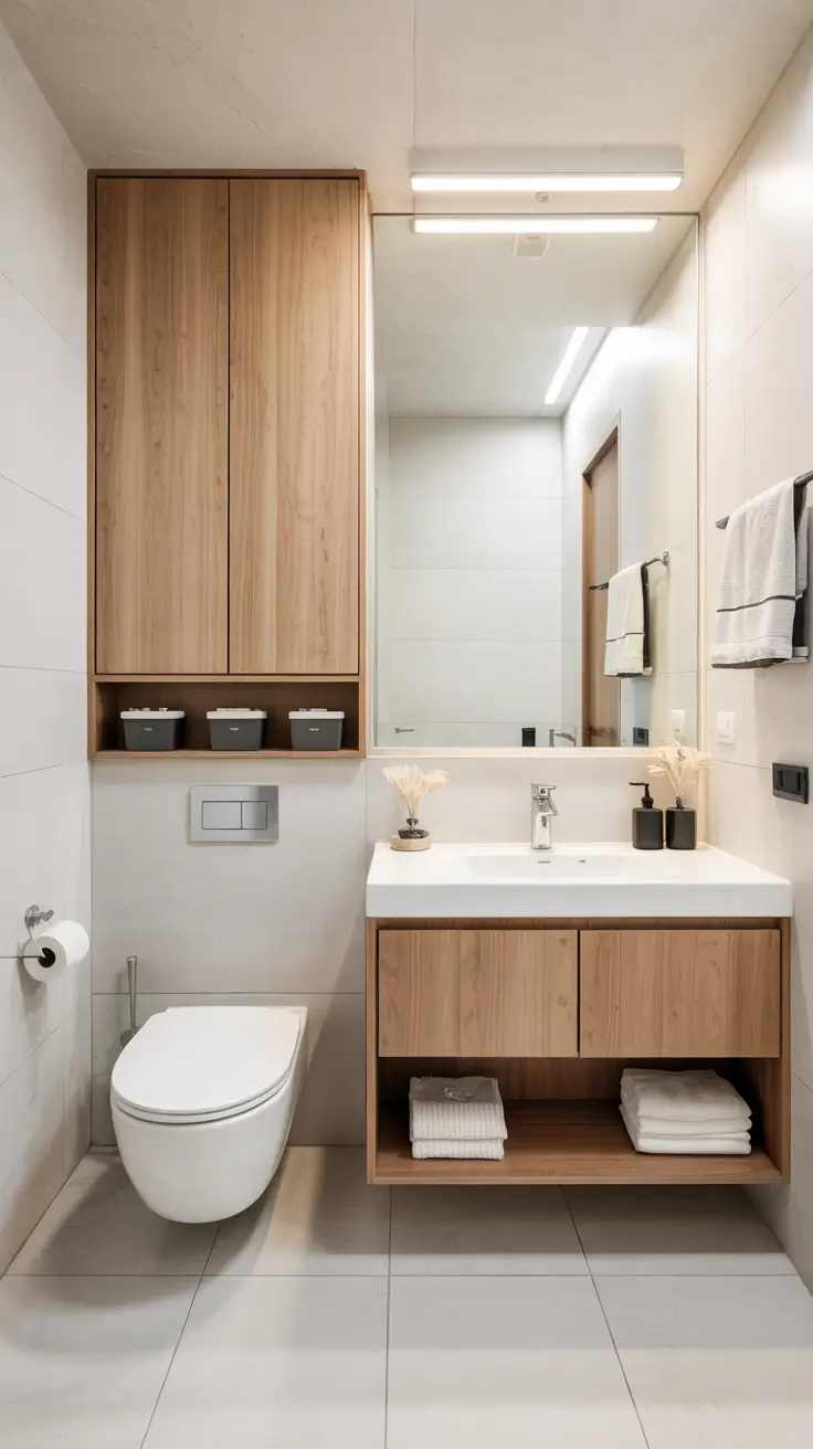 22 Bathroom Shelves Ideas 2026: Modern Wall Storage That Looks Built-In