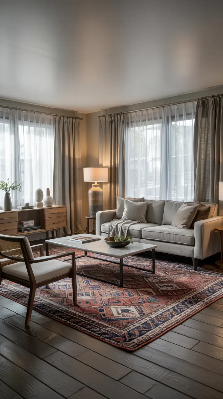 21 Rugs For Living Room Ideas 2026: Modern Looks, Sizes And Cozy Layouts