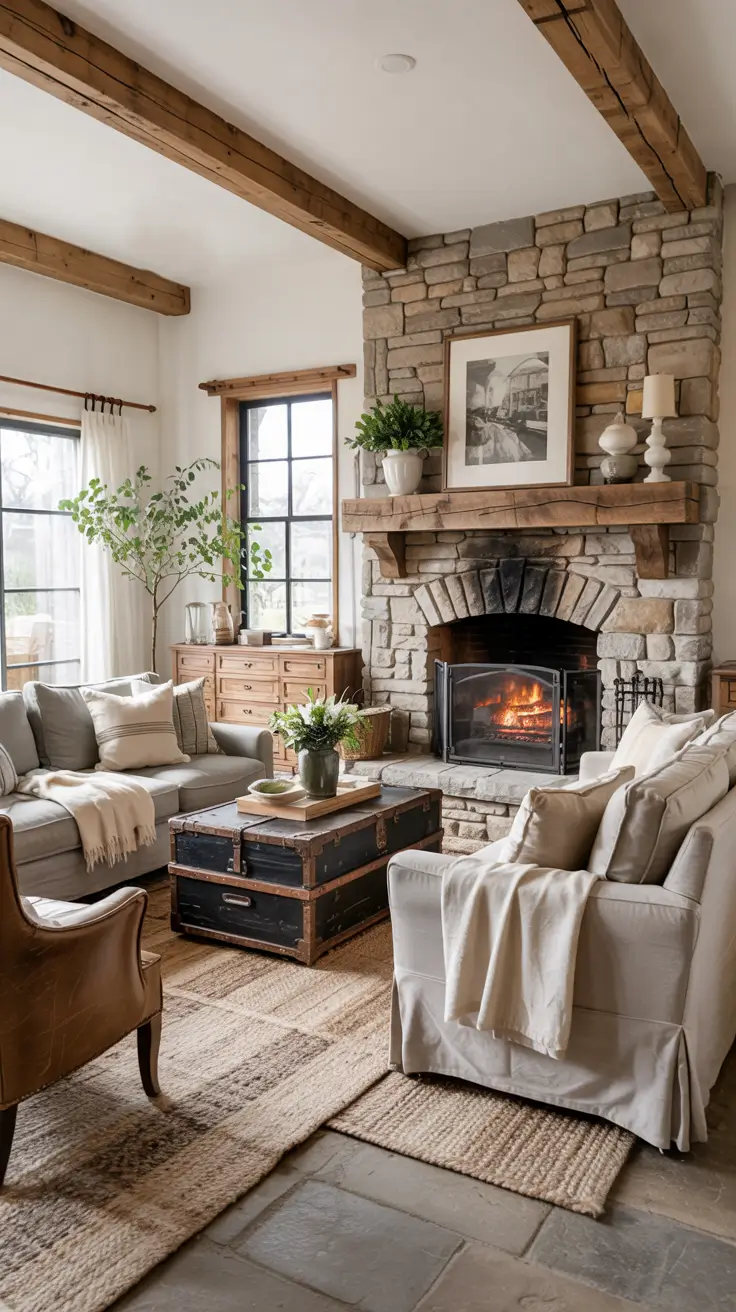 21 Farmhouse Living Room Ideas 2026: Cozy Modern and Rustic Decor Inspiration