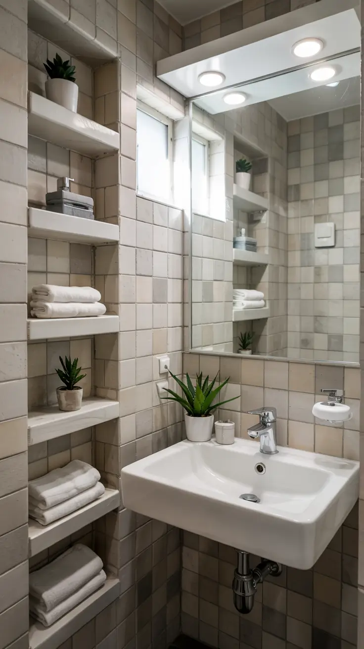 22 Bathroom Shelves Ideas 2026: Modern Wall Storage That Looks Built-In