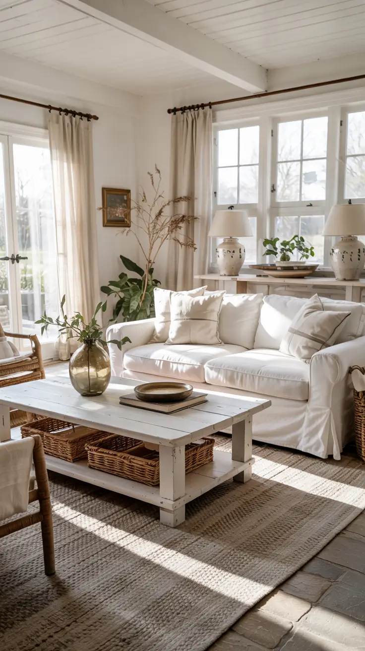 21 Farmhouse Living Room Ideas 2026: Cozy Modern and Rustic Decor Inspiration