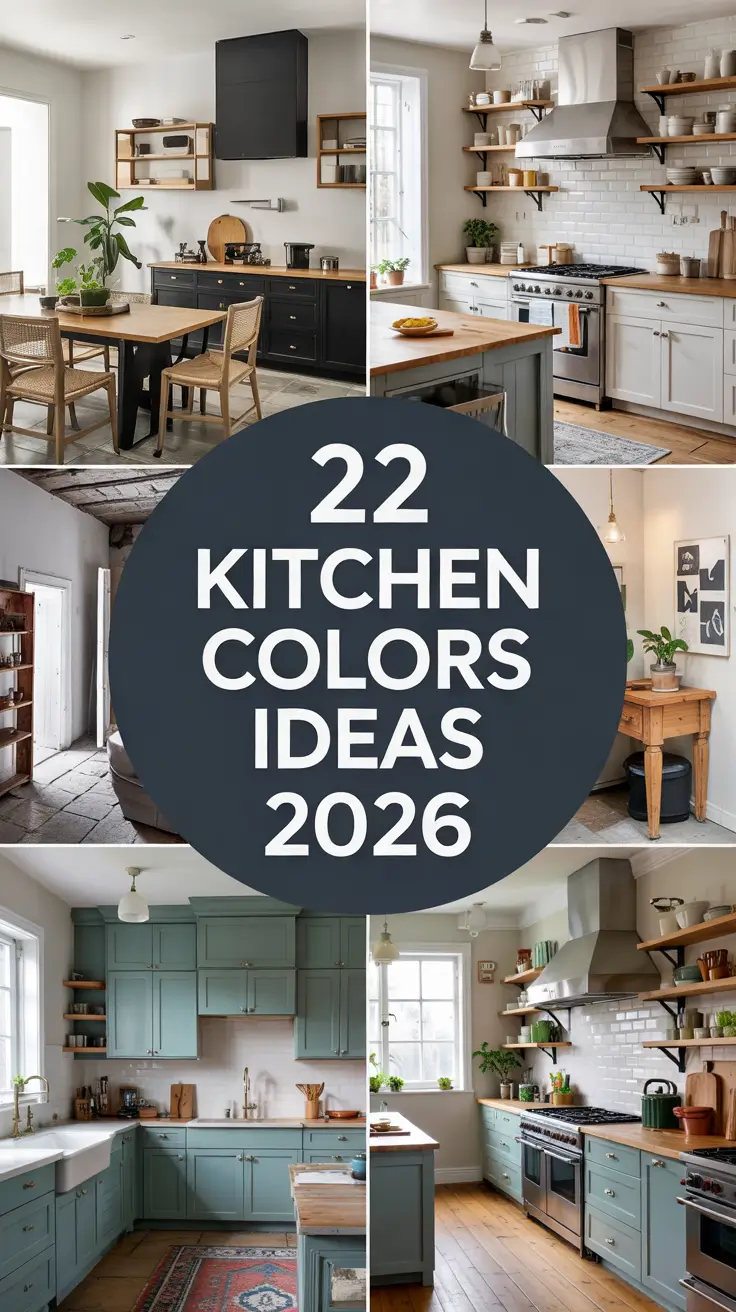 22 Kitchen Colors Ideas 2026: Modern Wall And Cabinet Color Trends For A Fresh Kitchen