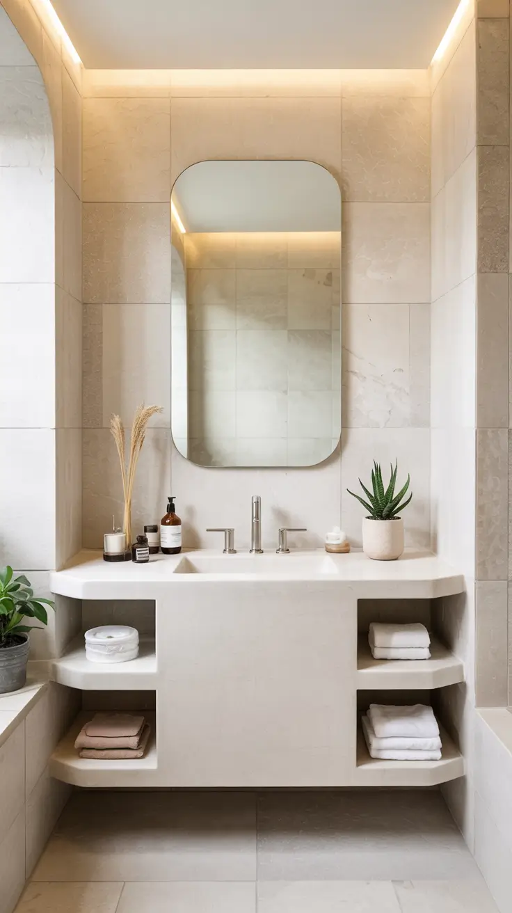 22 Bathroom Shelves Ideas 2026: Modern Wall Storage That Looks Built-In