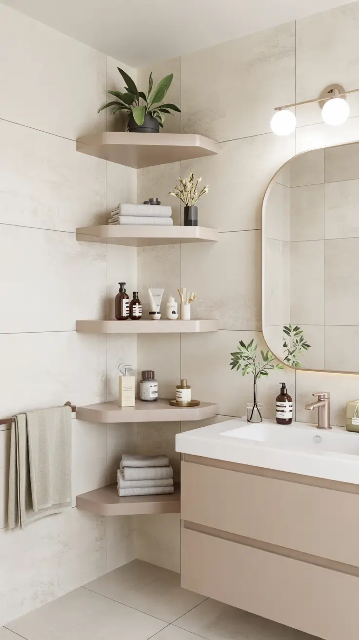 22 Bathroom Shelves Ideas 2026: Modern Wall Storage That Looks Built-In