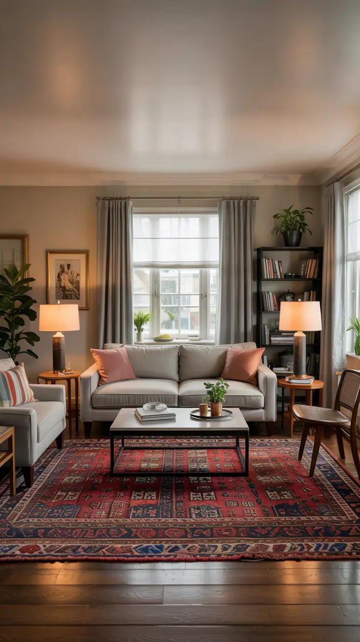 21 Rugs For Living Room Ideas 2026: Modern Looks, Sizes And Cozy Layouts