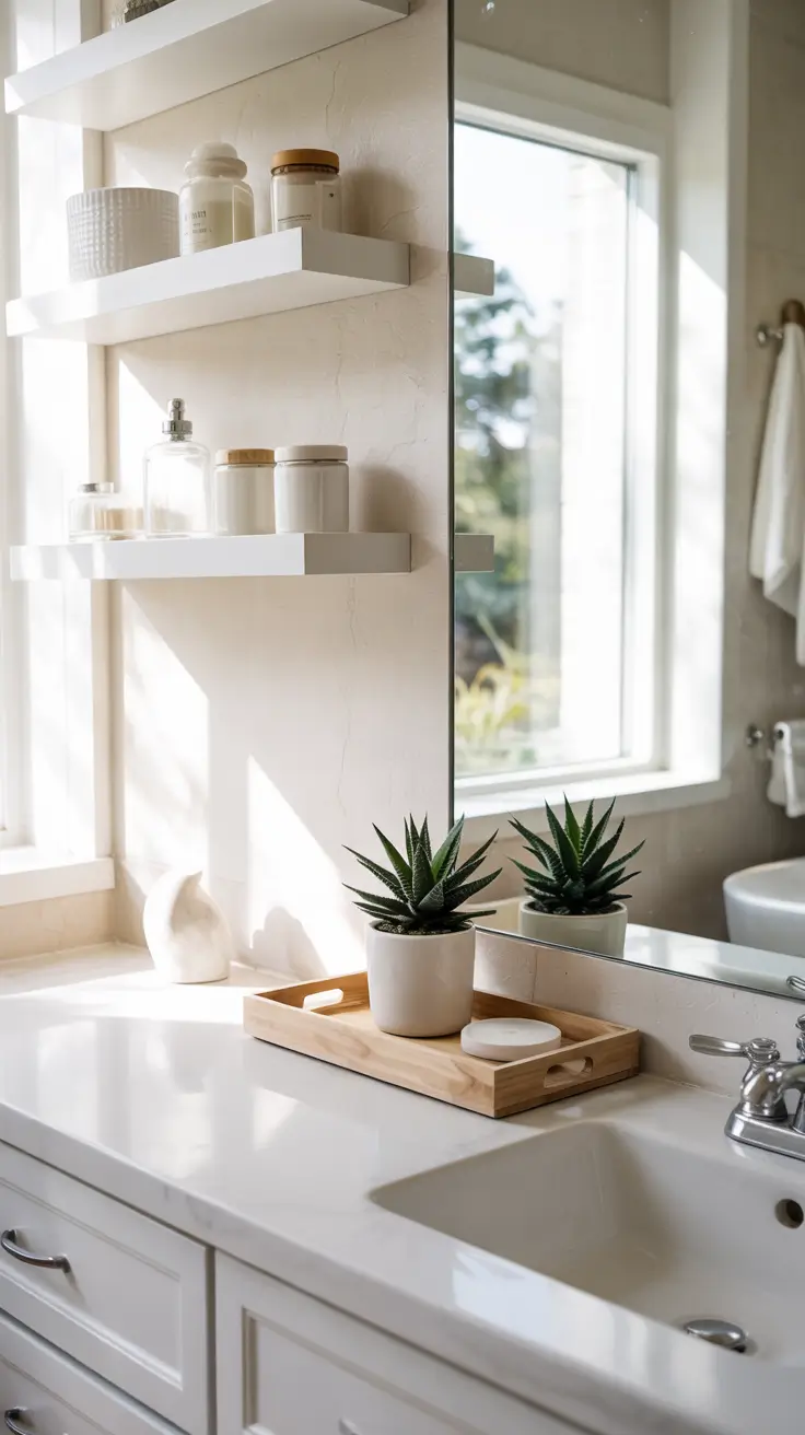 22 Bathroom Shelves Ideas 2026: Modern Wall Storage That Looks Built-In