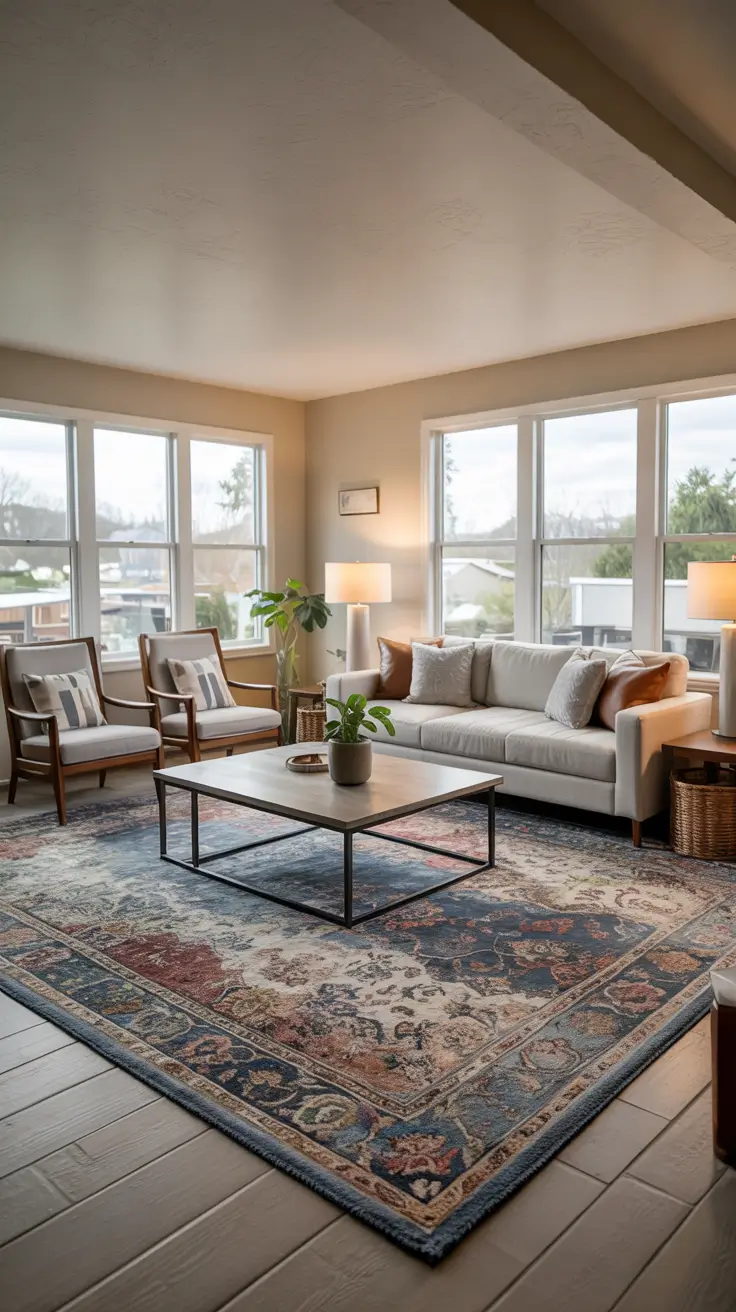 21 Rugs For Living Room Ideas 2026: Modern Looks, Sizes And Cozy Layouts