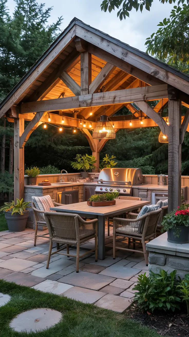 21 Outdoor BBQ Area With Roof 2026 - Modern Ideas For Rooftop, Patio And Small Backyard