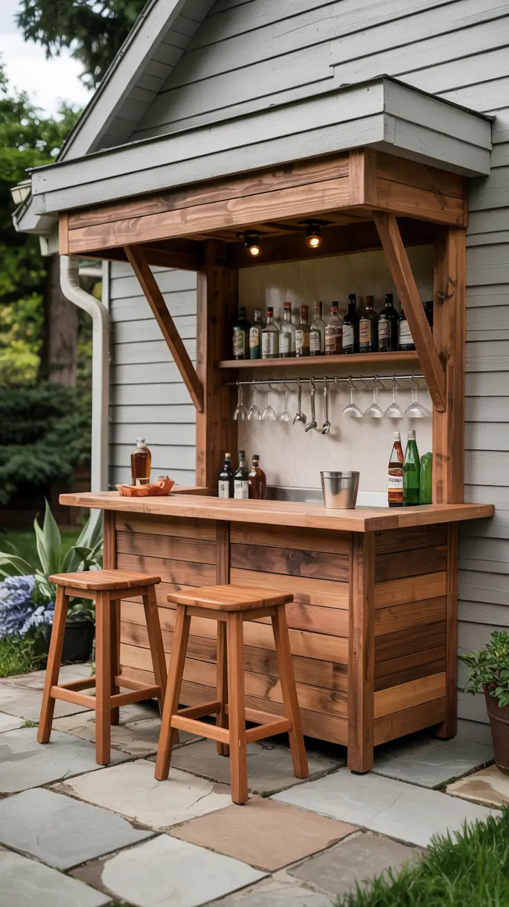 22 Outdoor Bar Ideas On Backyard 2026 - Stylish Shade Solutions For Midday Hosting