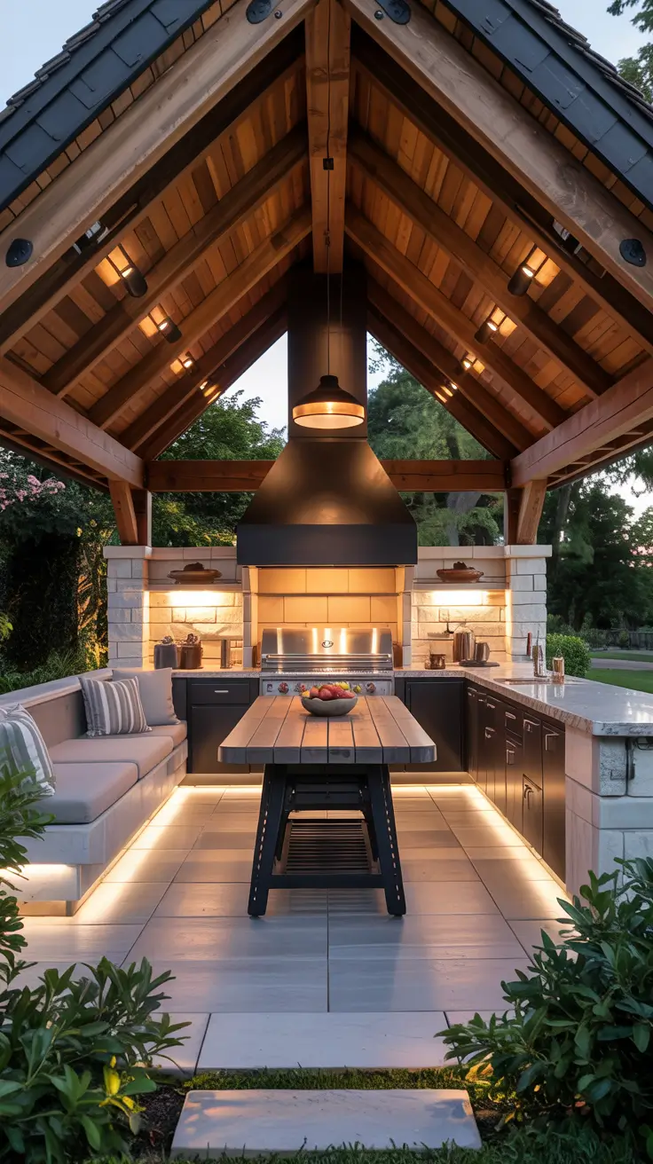 21 Outdoor BBQ Area With Roof 2026 - Modern Ideas For Rooftop, Patio And Small Backyard