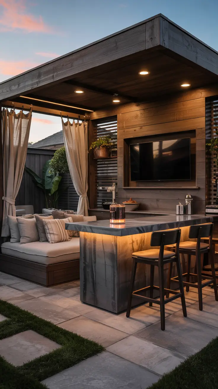 22 Outdoor Bar Ideas On Backyard 2026 - Stylish Shade Solutions For Midday Hosting