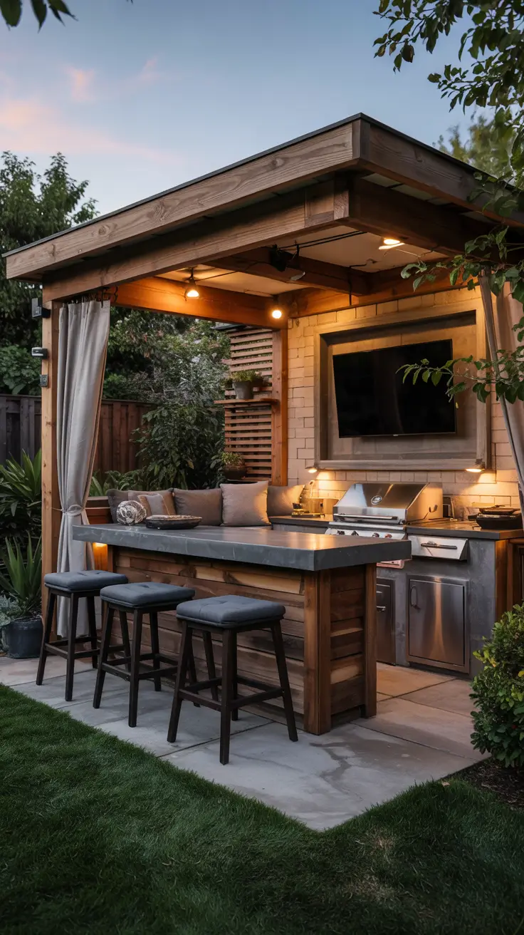 22 Outdoor Bar Ideas On Backyard 2026 - Stylish Shade Solutions For Midday Hosting