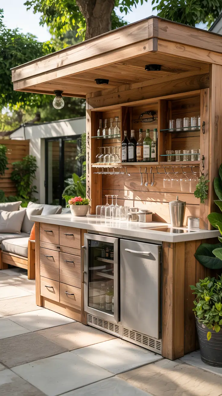 22 Outdoor Bar Ideas On Backyard 2026 - Stylish Shade Solutions For Midday Hosting