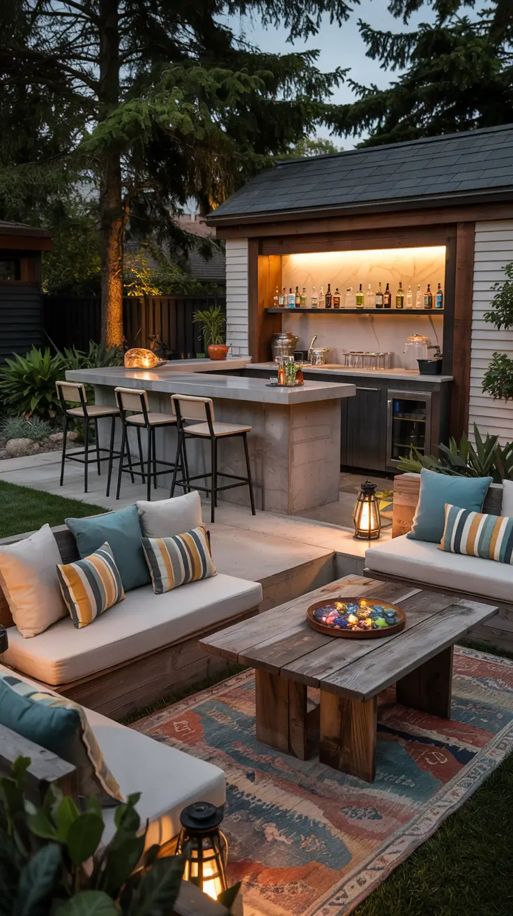 22 Outdoor Bar Ideas On Backyard 2026 - Stylish Shade Solutions For Midday Hosting