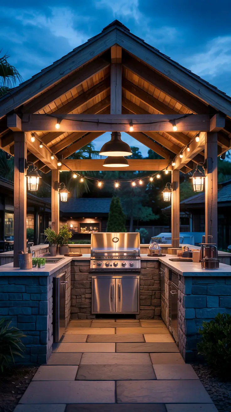 21 Outdoor BBQ Area With Roof 2026 - Modern Ideas For Rooftop, Patio And Small Backyard