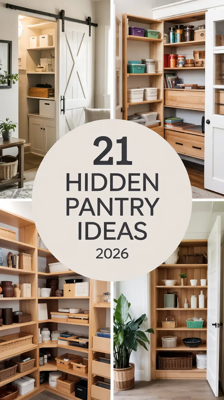 21 Hidden Pantry Ideas 2026 - Modern Kitchen Storage With Secret Doors