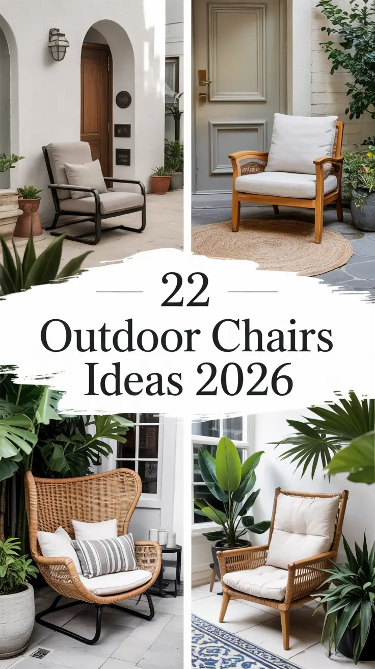 22 Outdoor Chairs Ideas 2026 - Modern Patio, Porch, Backyard And Garden Seating