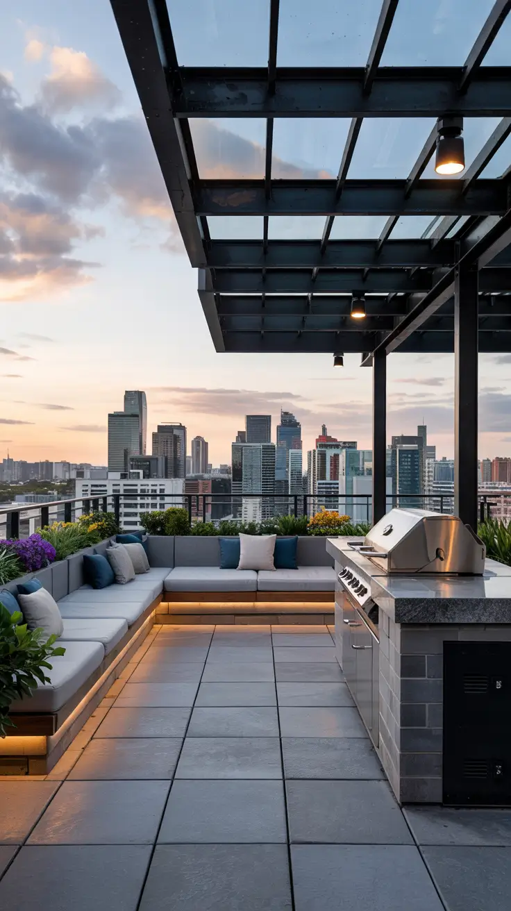 21 Outdoor BBQ Area With Roof 2026 - Modern Ideas For Rooftop, Patio And Small Backyard