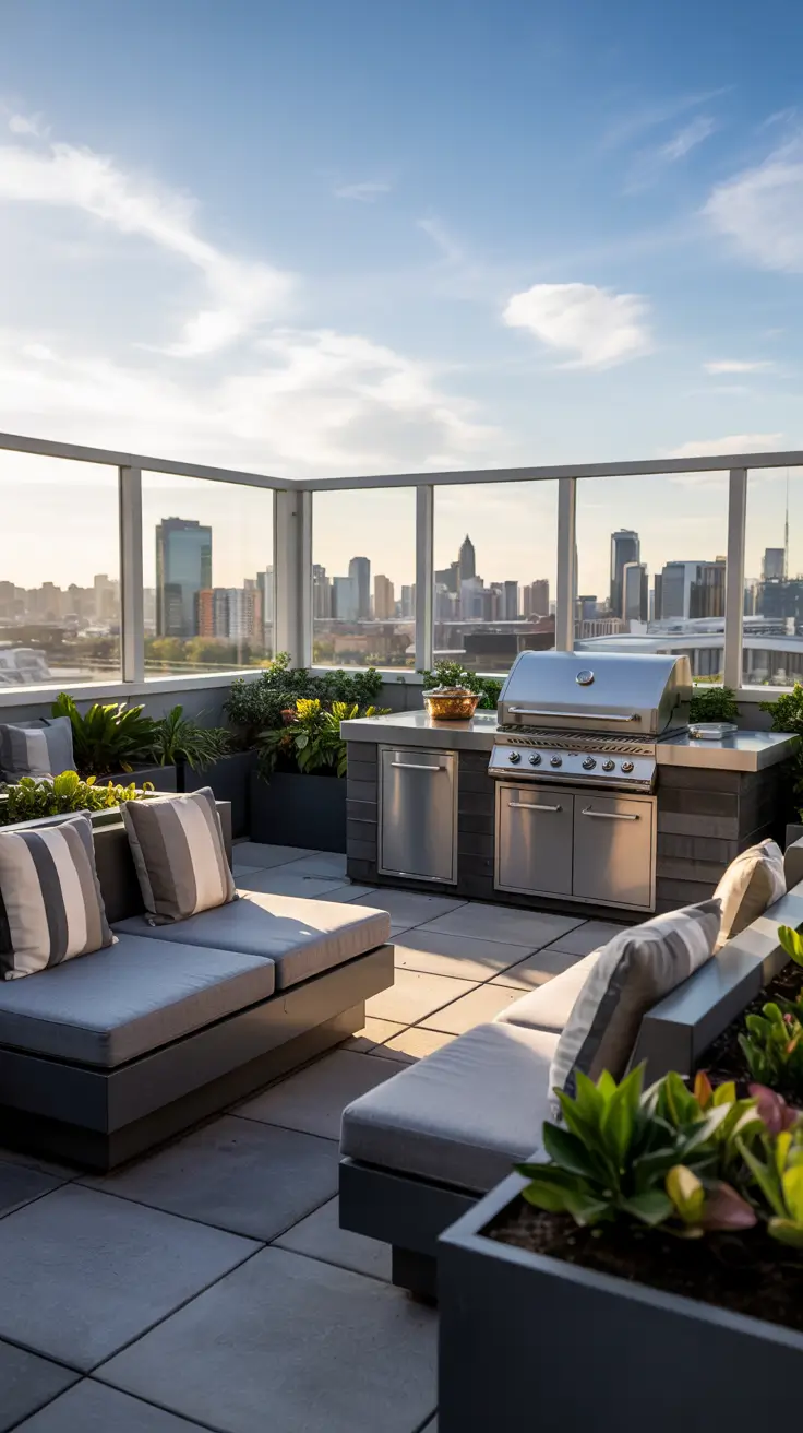 21 Outdoor BBQ Area With Roof 2026 - Modern Ideas For Rooftop, Patio And Small Backyard