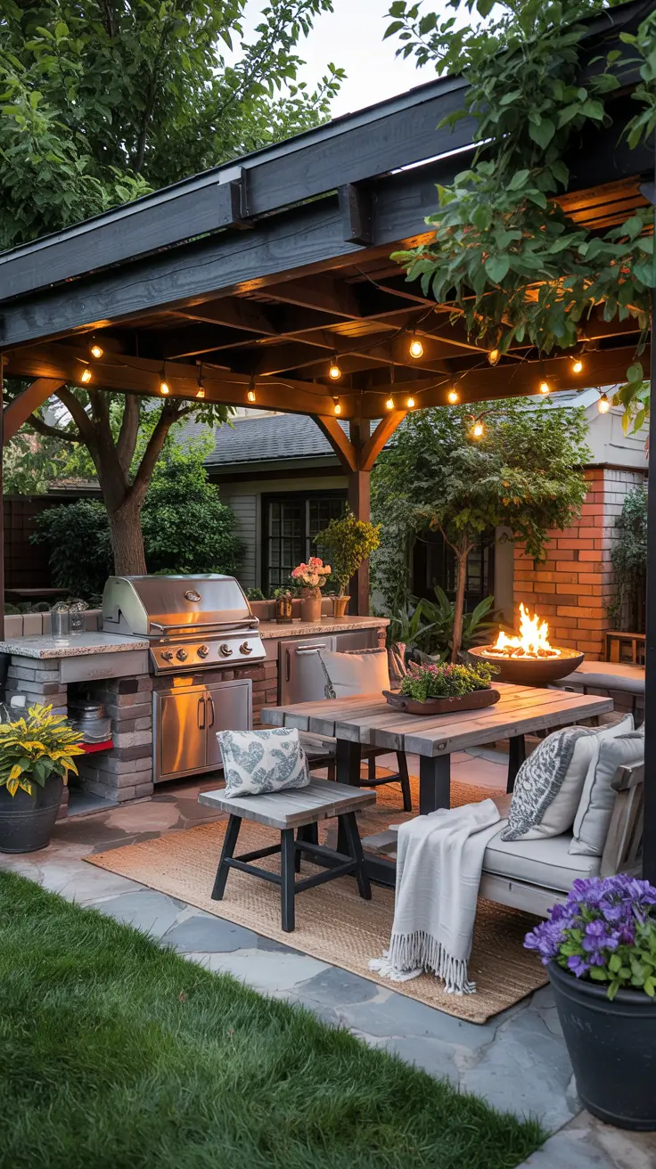 21 Outdoor BBQ Area With Roof 2026 - Modern Ideas For Rooftop, Patio And Small Backyard