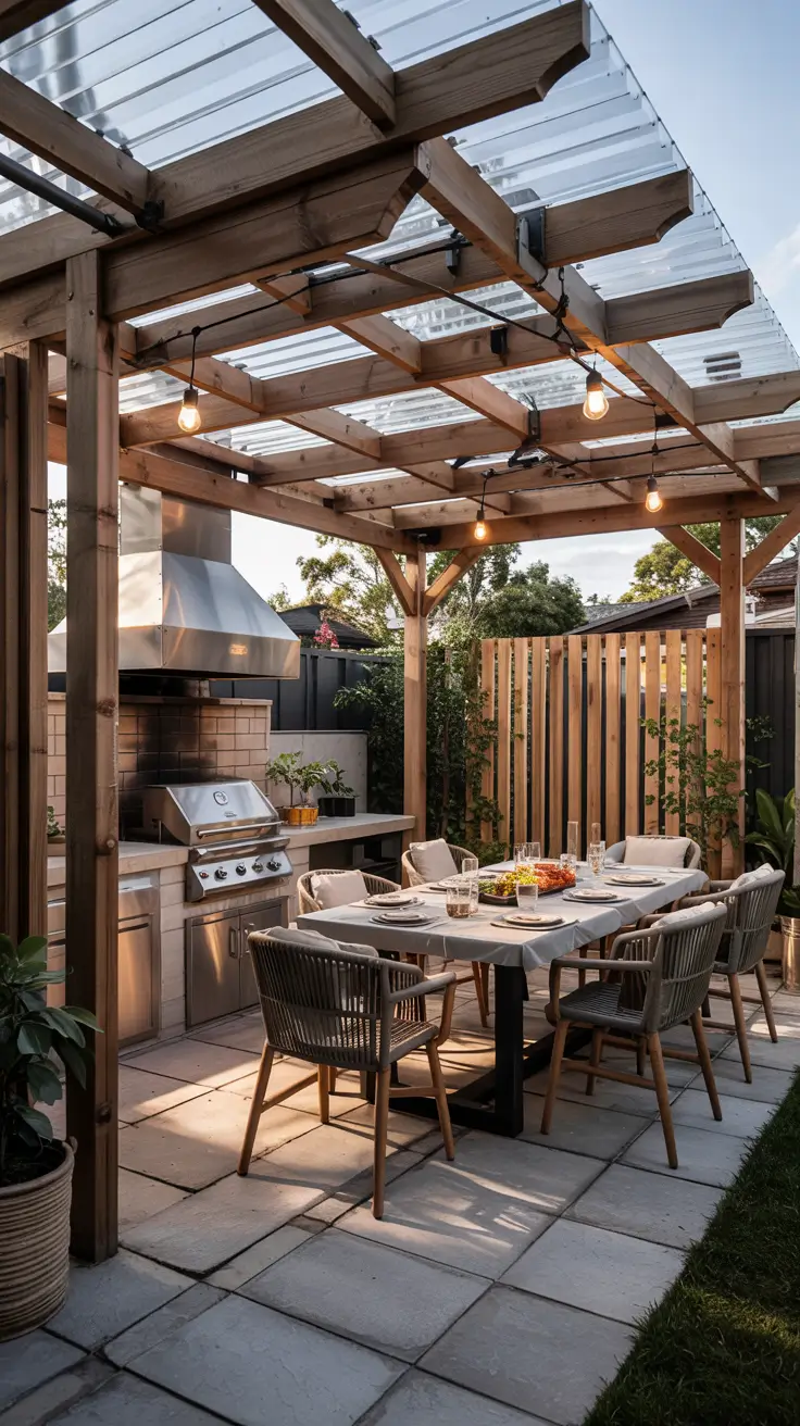 21 Outdoor BBQ Area With Roof 2026 - Modern Ideas For Rooftop, Patio And Small Backyard
