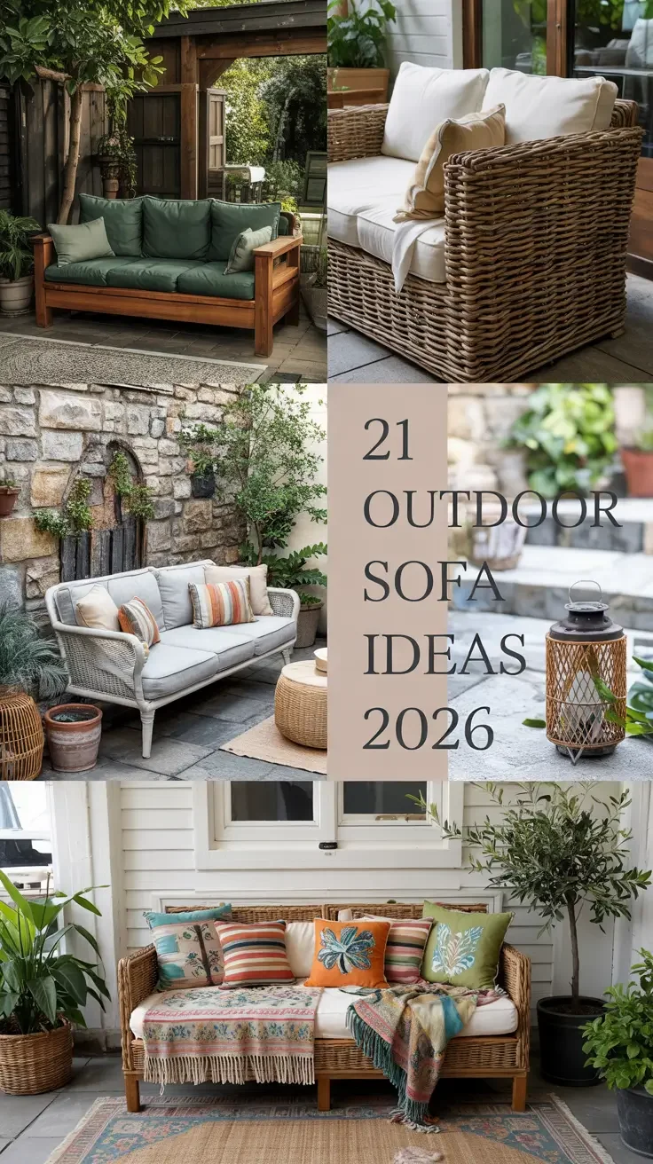 21 Outdoor Sofa Ideas 2026: Modern Patio Lounge Layouts, Materials And Styling