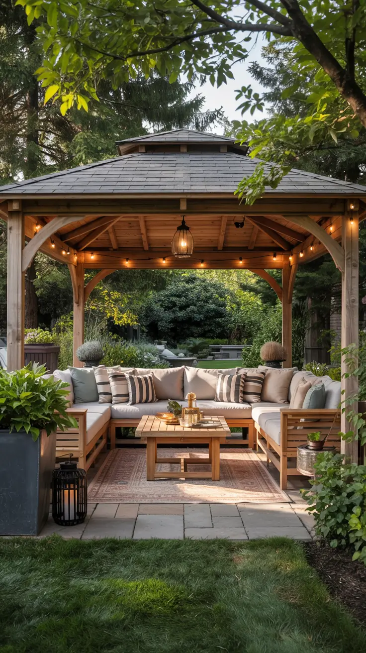22 Gazebo Ideas 2026: Modern Backyard Gazebo And Outdoor Kitchen Inspiration