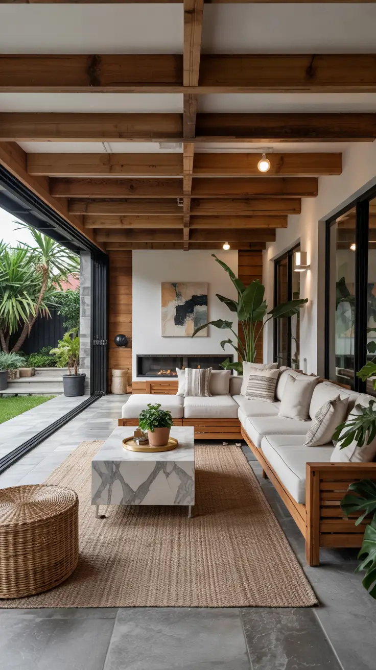 21 Indoor–Outdoor Living Room 2026: Modern Ideas, Trends & Design Inspiration