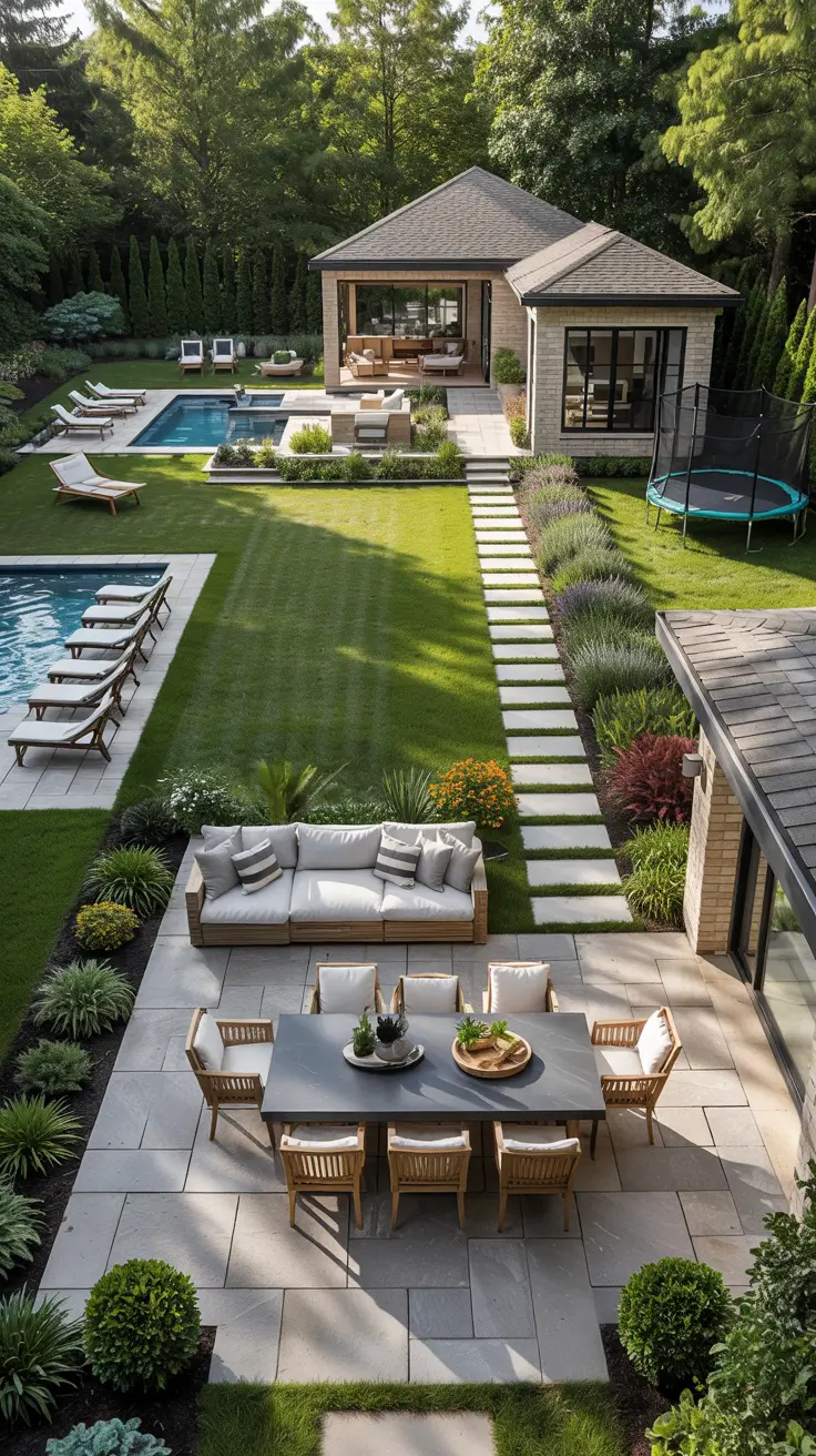 21 Family Backyard Layout Ideas 2026 - Kid Friendly Zones With Pool, Garden And Play Areas