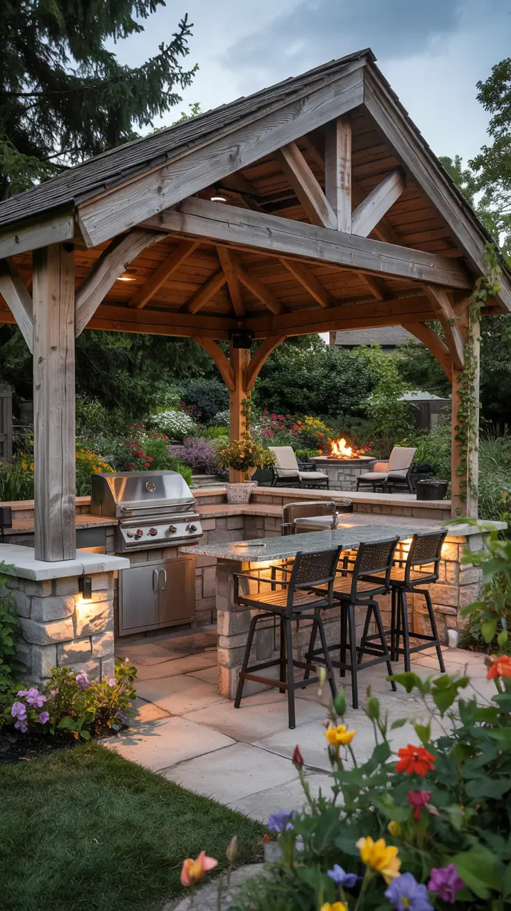 22 Gazebo Ideas 2026: Modern Backyard Gazebo And Outdoor Kitchen Inspiration