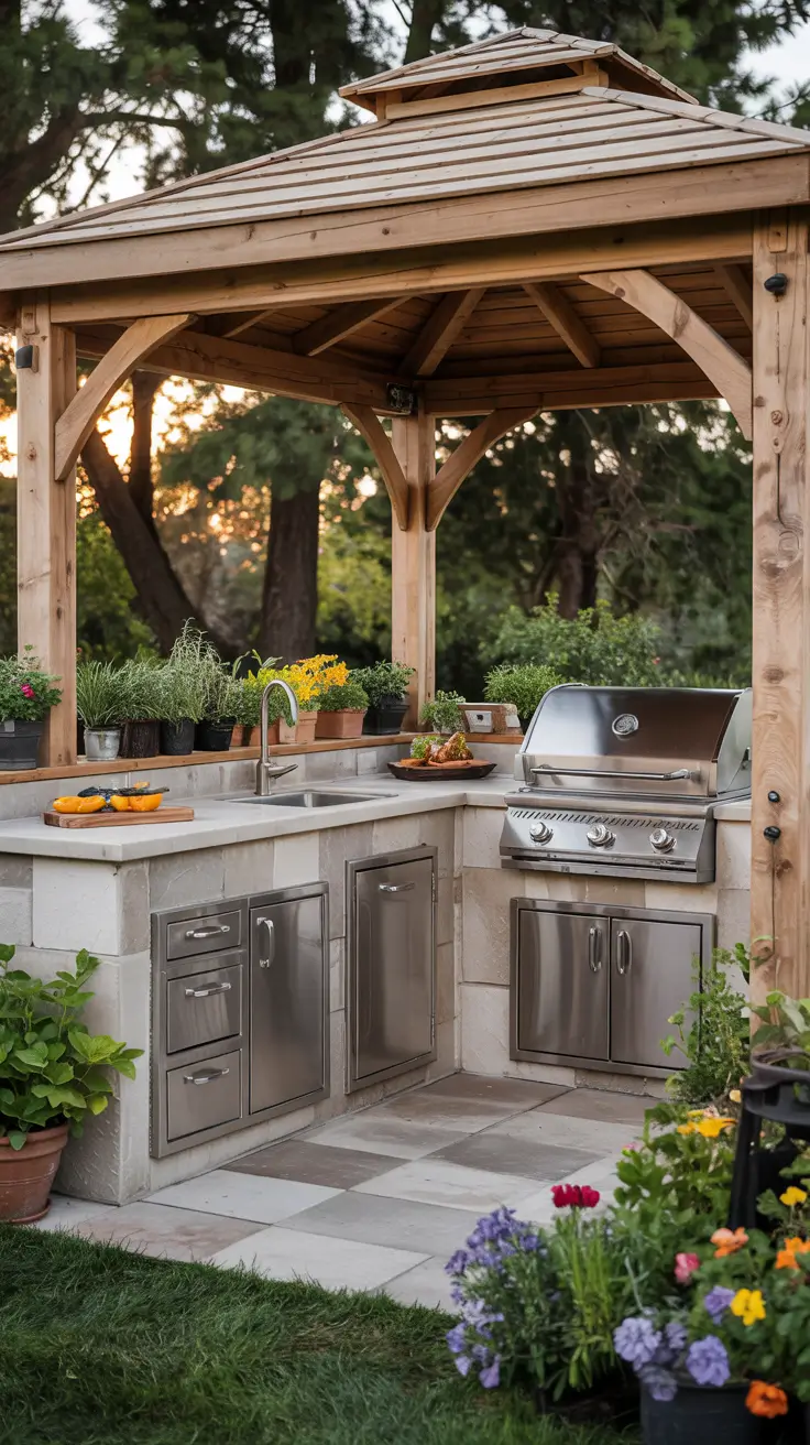 22 Gazebo Ideas 2026: Modern Backyard Gazebo And Outdoor Kitchen Inspiration