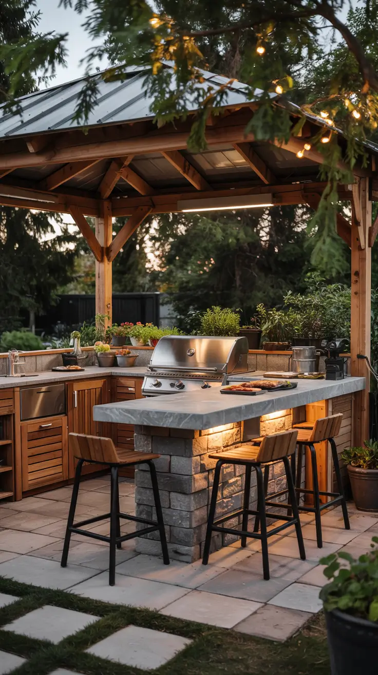 22 Gazebo Ideas 2026: Modern Backyard Gazebo And Outdoor Kitchen Inspiration