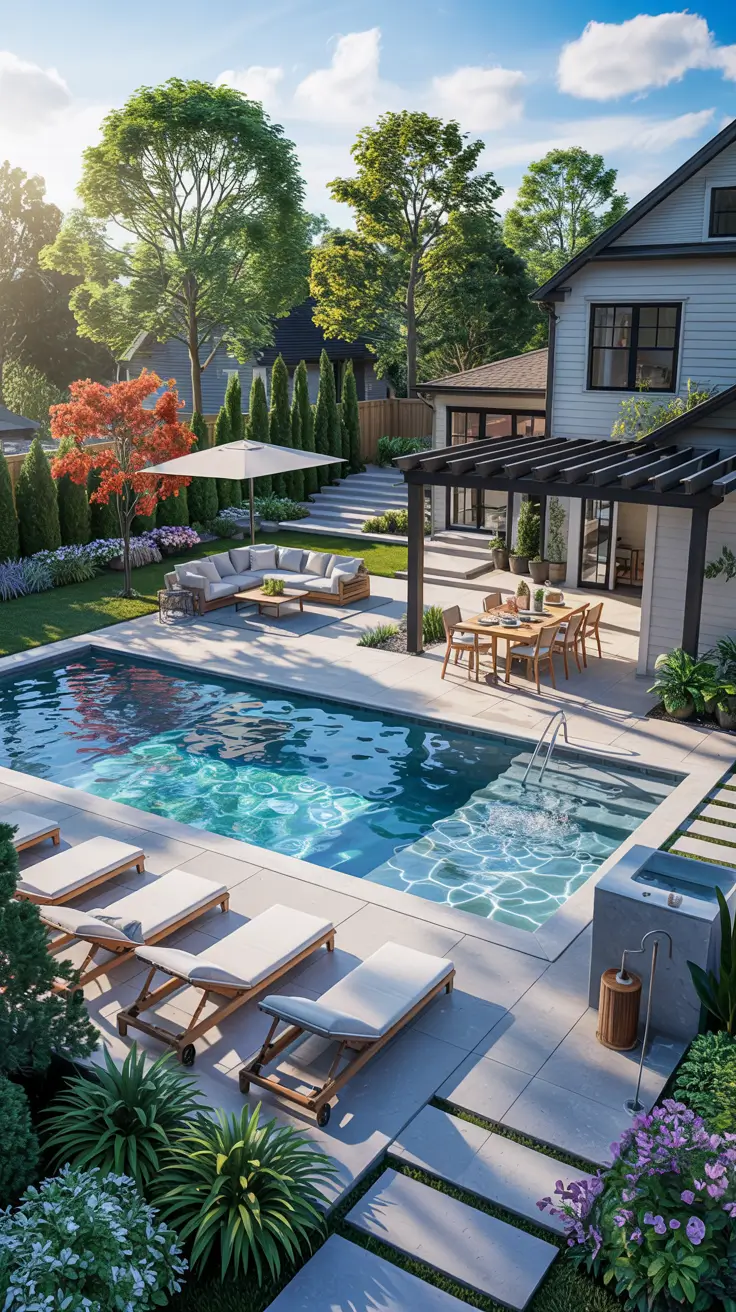 21 Family Backyard Layout Ideas 2026 - Kid Friendly Zones With Pool, Garden And Play Areas