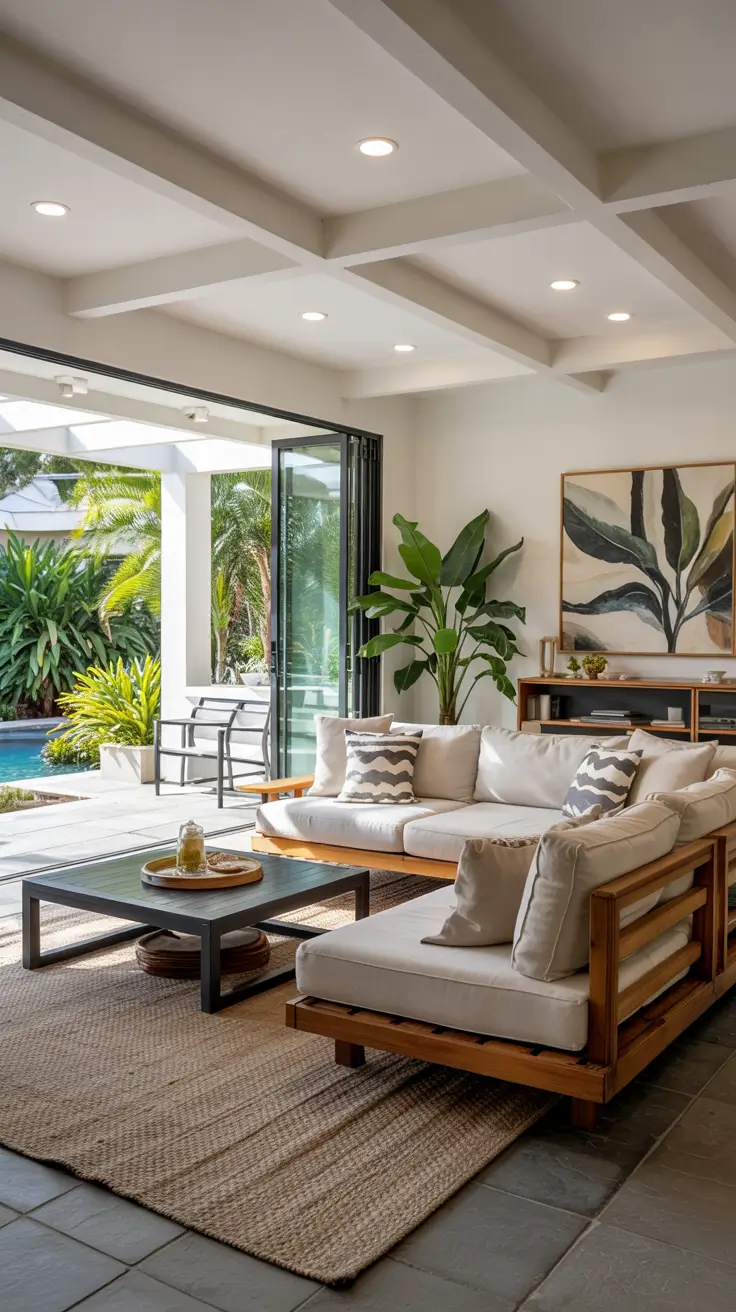 21 Indoor–Outdoor Living Room 2026: Modern Ideas, Trends & Design Inspiration