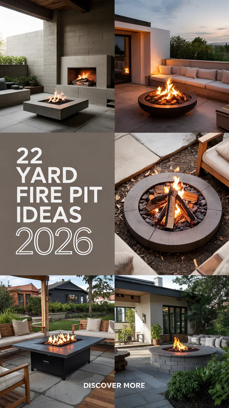 Yard Fire Pit Ideas 2026: Modern Outdoor Design Trends And Cozy Backyard Inspiration