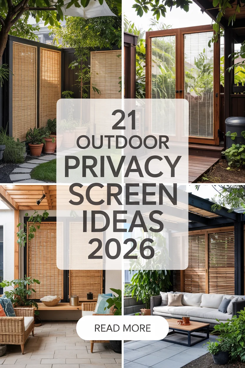Outdoor Privacy Screen Ideas 2026: Stylish And Modern Solutions For Backyards, Patios And Balconies