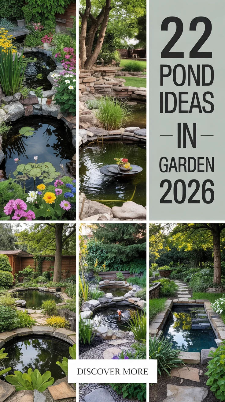 22 Pond Ideas In Garden 2026: Beautiful Water Feature Designs For Modern Backyards